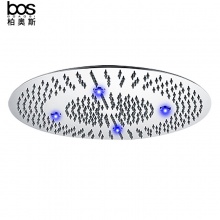 不銹鋼圓形頂噴花灑LED