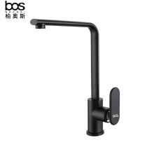 啞黑冷熱廚房龍頭